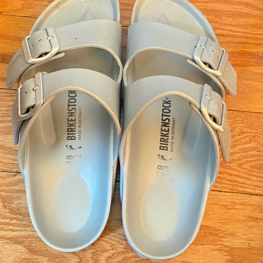 Birkenstock Light Gray Double Strap Sandals